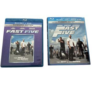 Fast Five (Blu-ray, DVD, Digital 2011) Extended Edition w/ Slipcover GREAT